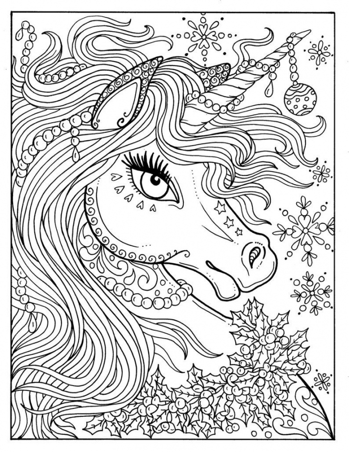 Pin on Unicorn coloring pages - FREE Printables - Adult Unicorn Coloring Pages