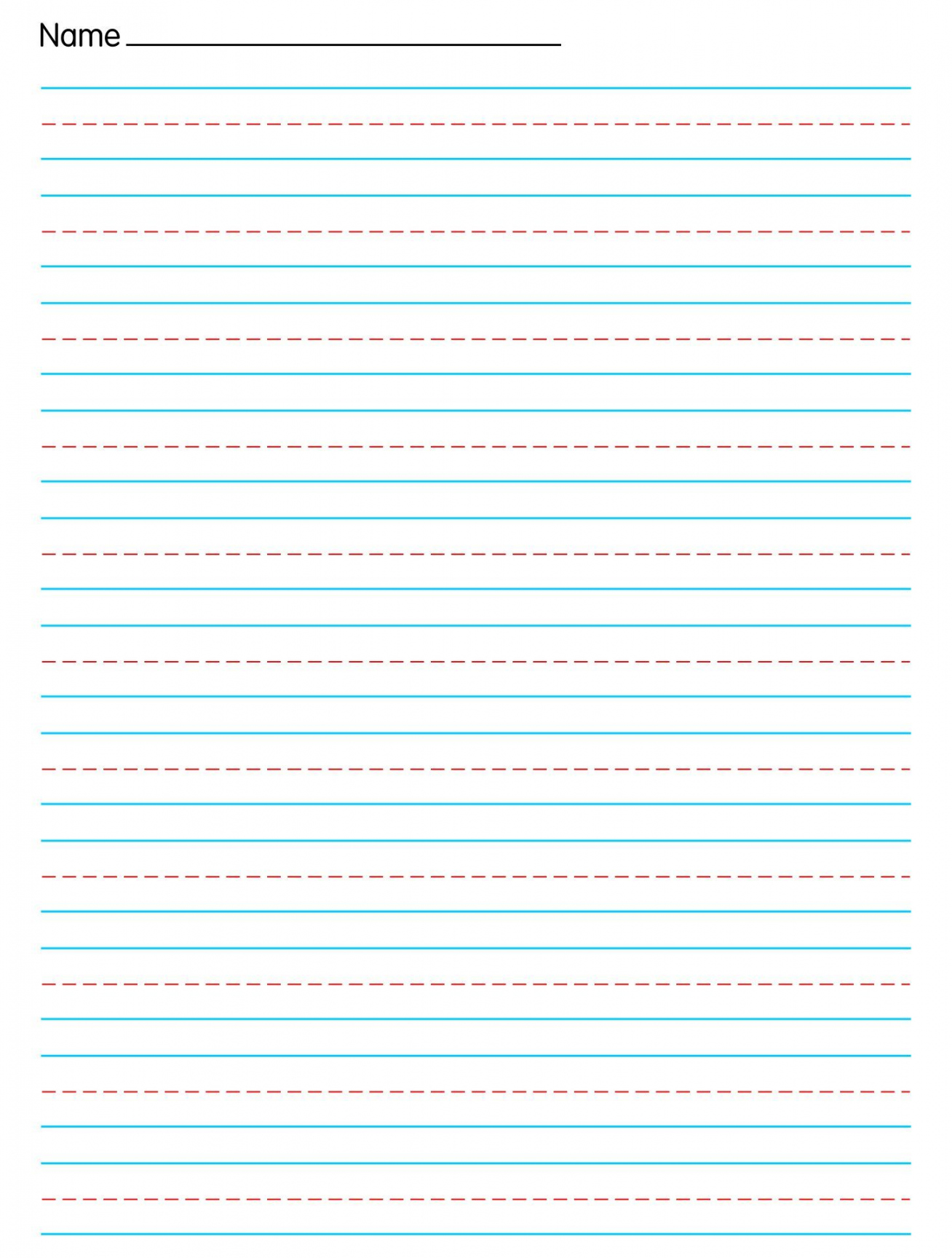 Primary Writing Paper Template  Notebook paper template, Writing  - FREE Printables - Primary Lined Paper Printable