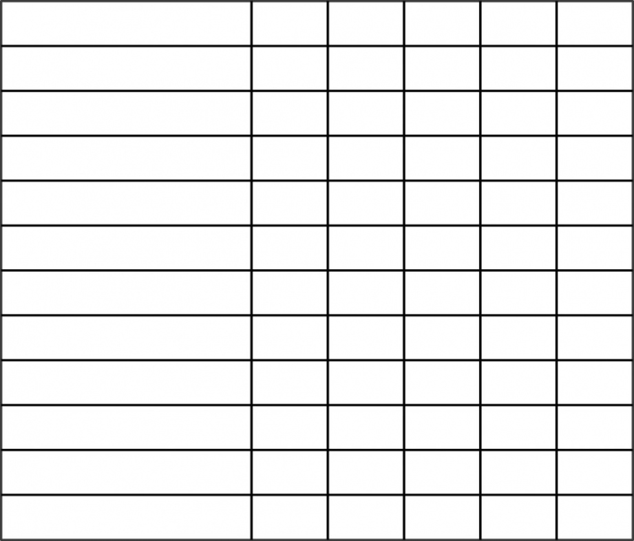 Printable  Column Chart - Printable Word Searches - FREE Printables - Blank 6 Column Chart Template