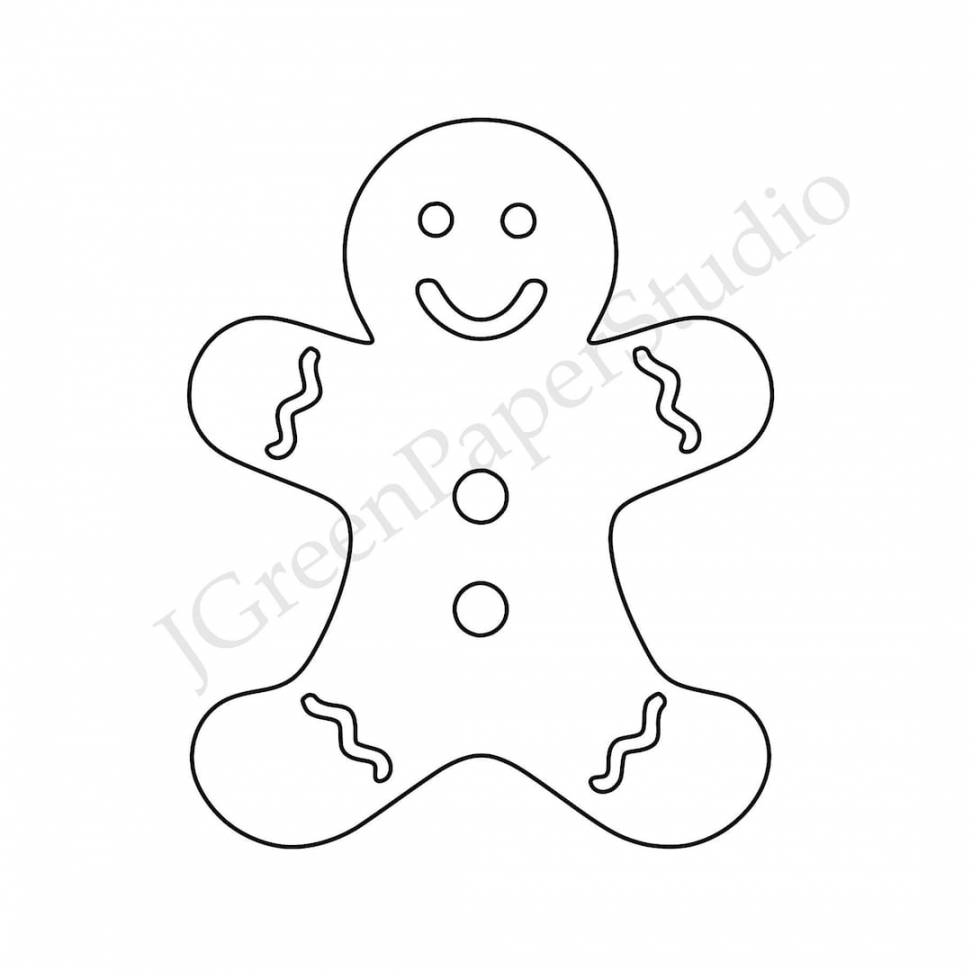 Printable Gingerbread Man Template-PDF Digital Download Cookie - Etsy  Nederland - FREE Printables - Gingerbread Man Printable