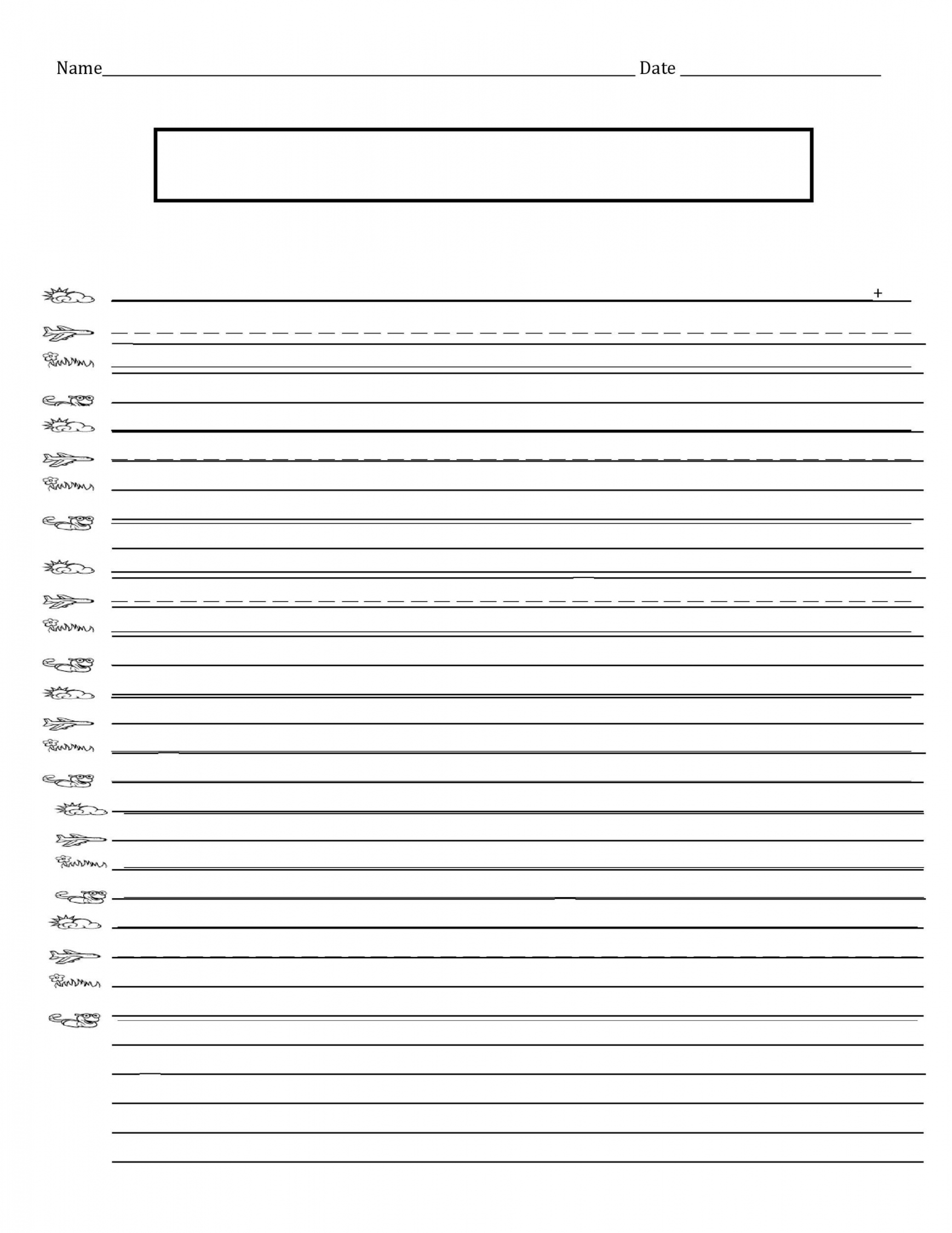 Printable Lined Paper Templates ᐅ TemplateLab - FREE Printables - Handwriting Lined Paper Printable
