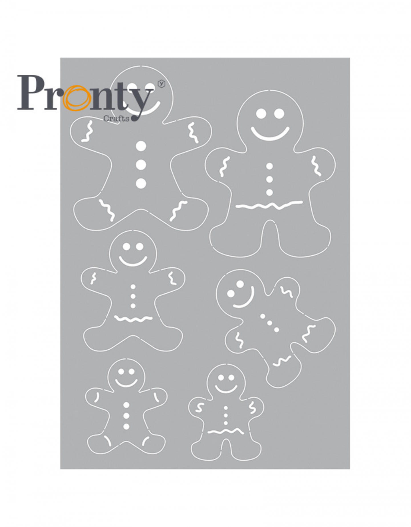 Pronty Crafts Stencil Gingerbread man A - Yart Factory-webshop  - FREE Printables - Gingerbread Stencil