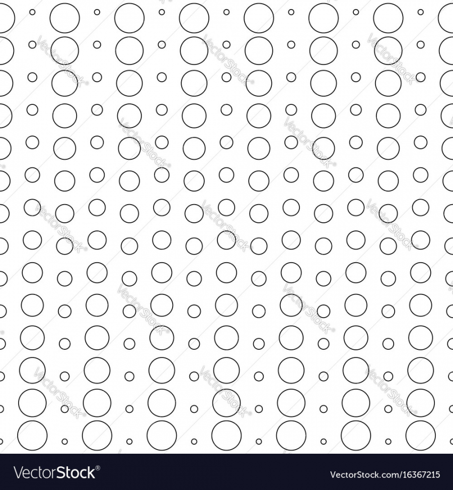 Seamless pattern different sized circles Vector Image - FREE Printables - Different Sized Circles