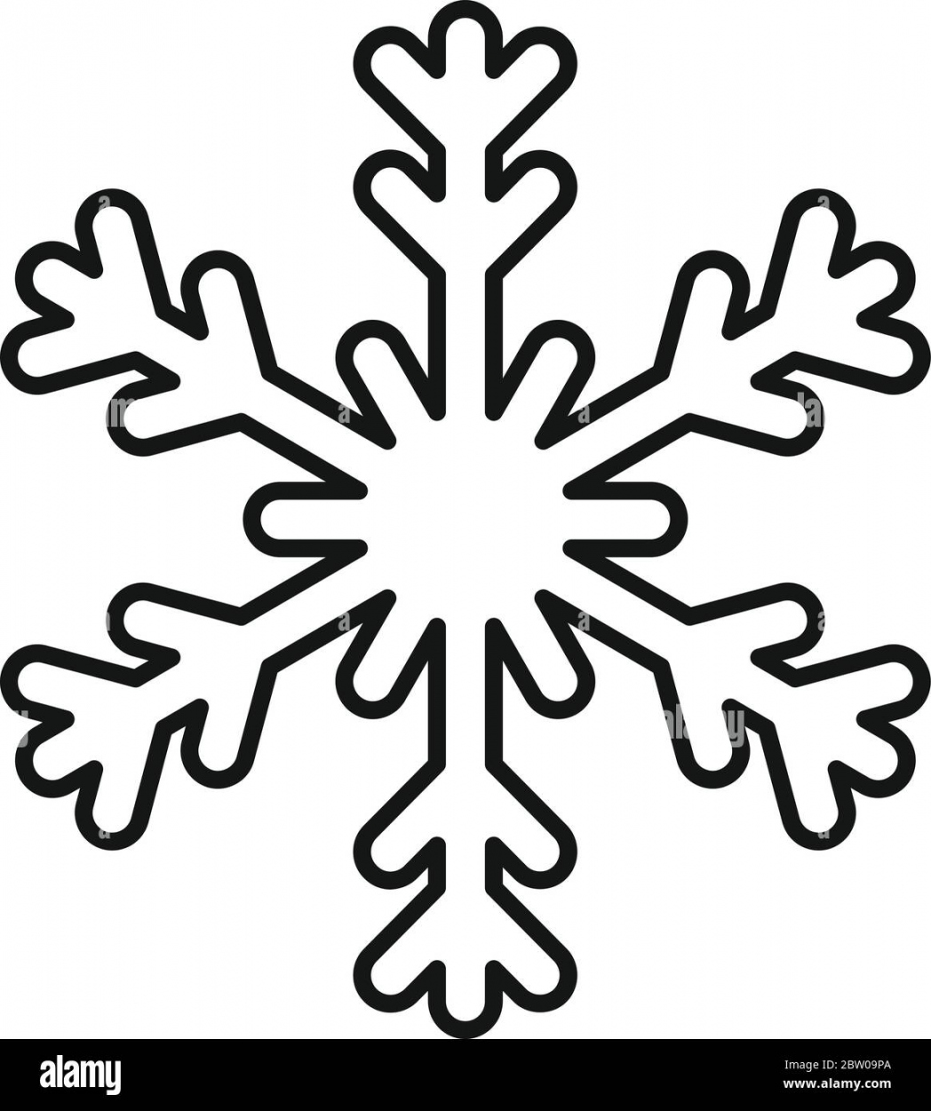 Season snowflake icon - Snowflake Outline