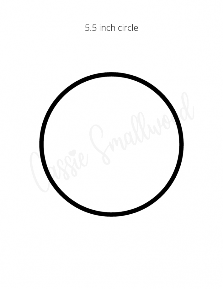 Sizes Of Printable Circle Templates - Cassie Smallwood - FREE Printables - 5 Inch Circle