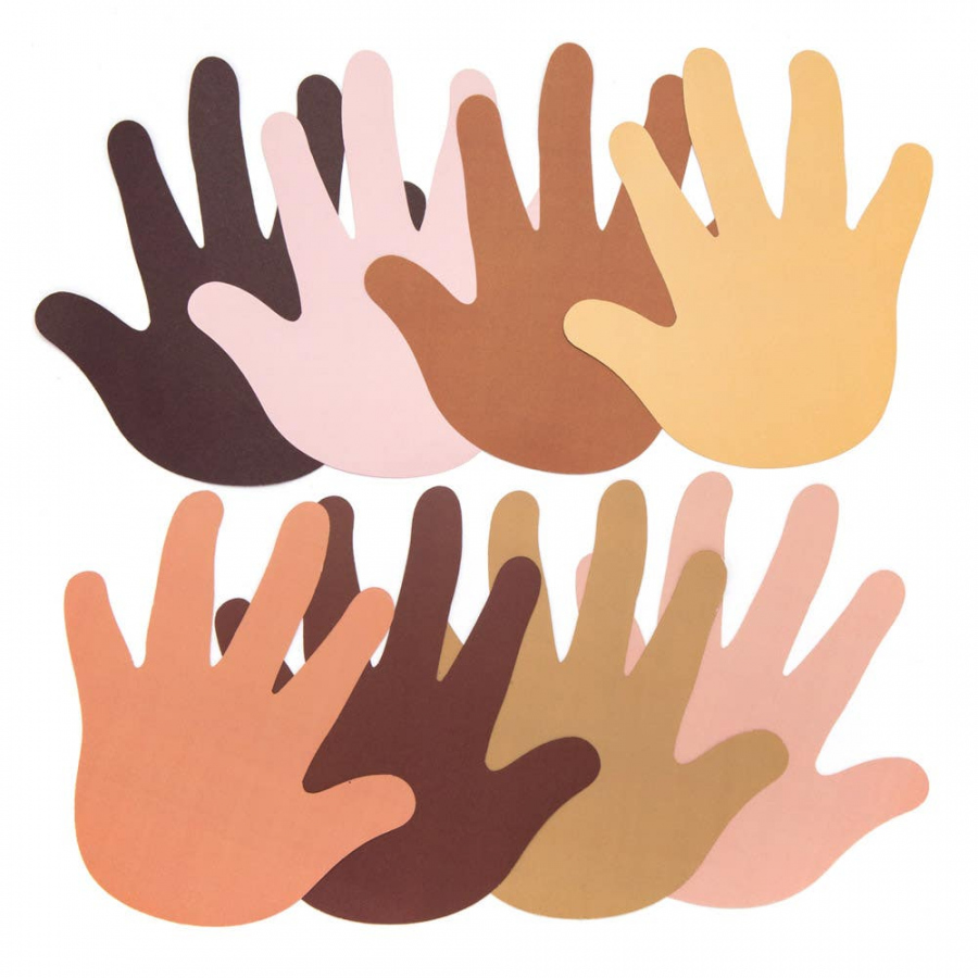 Skin Tone Hand Cut-Outs - Baker Ross - FREE Printables - Cut Out Hands