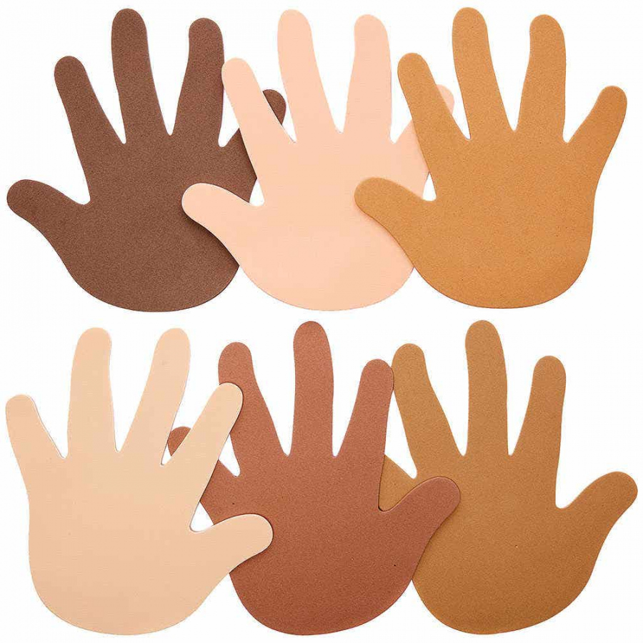 Skin Tone Hand Foam Cut-Outs - FREE Printables - Hand Cut Outs