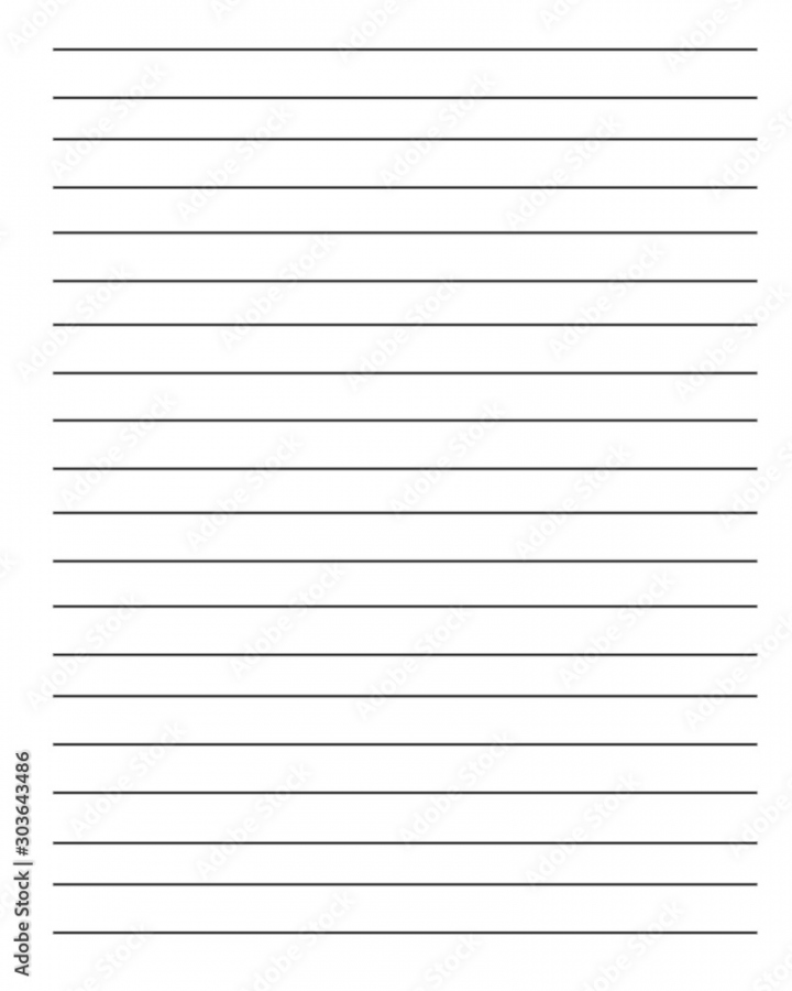 Stockillustratie blank sheet of paper - Writing Paper With Lines