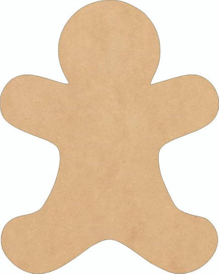 Unfinished Wood Gingerbread Man " Cutout, Paintable MDF /" Food Craft  Shape - FREE Printables - Gingerbread Shape