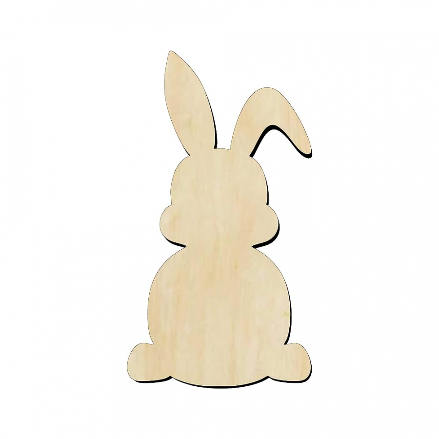 Wooden Bunny cutout, Easter Bunny craft wood DIY  - Amazon - Bunny Cutout