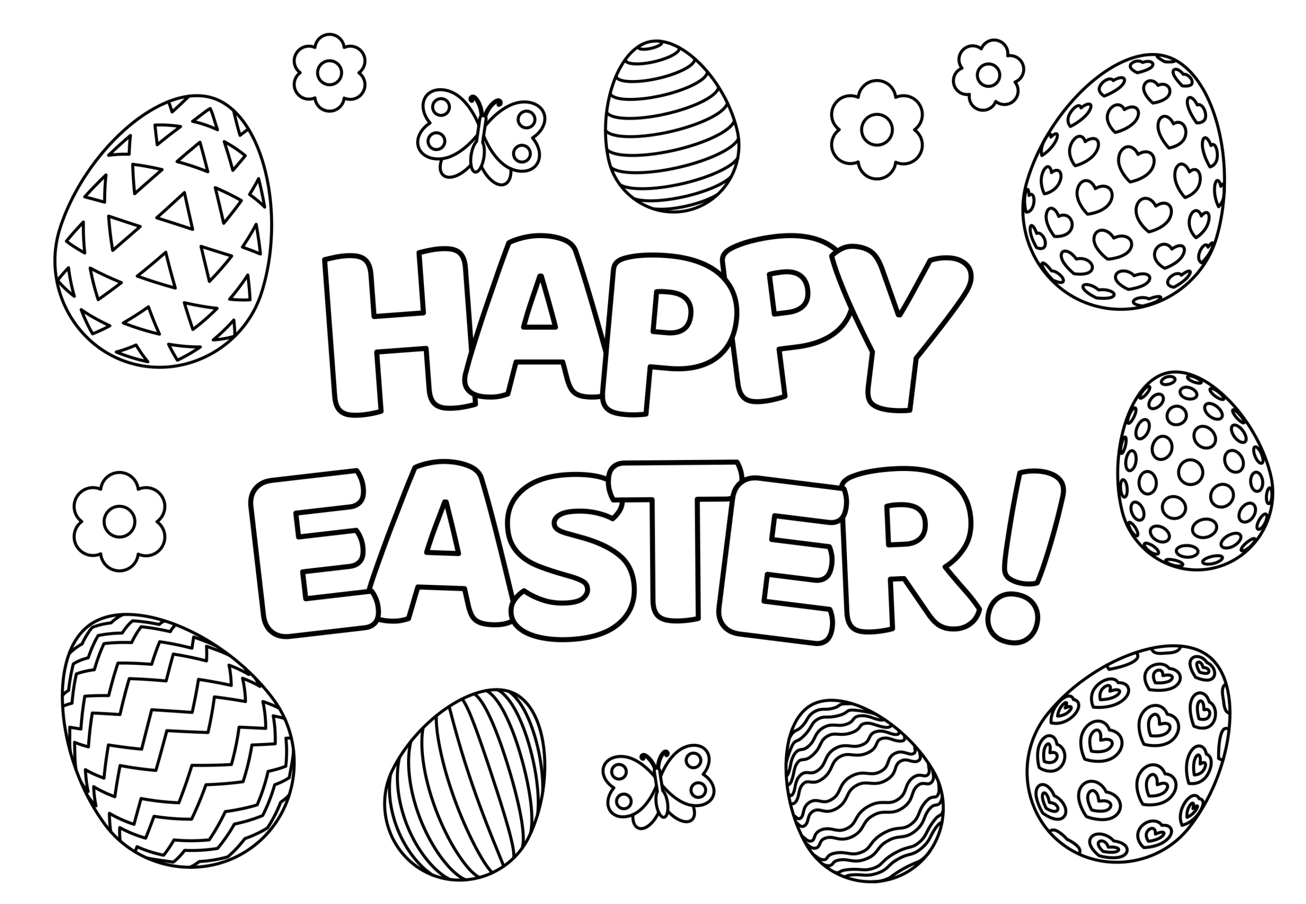 25 Free Printable Easter Coloring Pages For Kids And Adults with Easter Coloring Sheet Free Printable