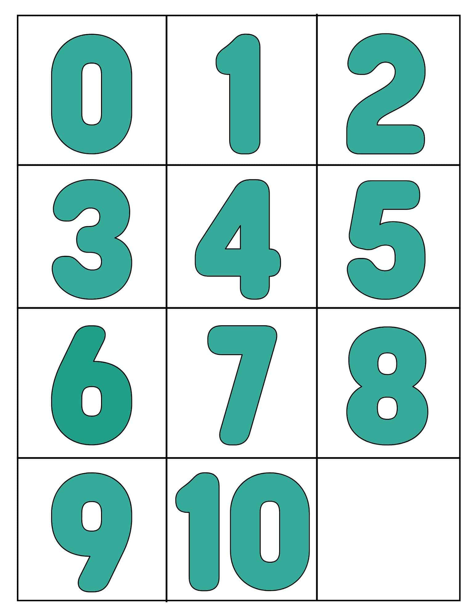 0-10 Printable Numbers (Free Templates In All Sizes) with regard to Free Printable Number Stencils 1 10