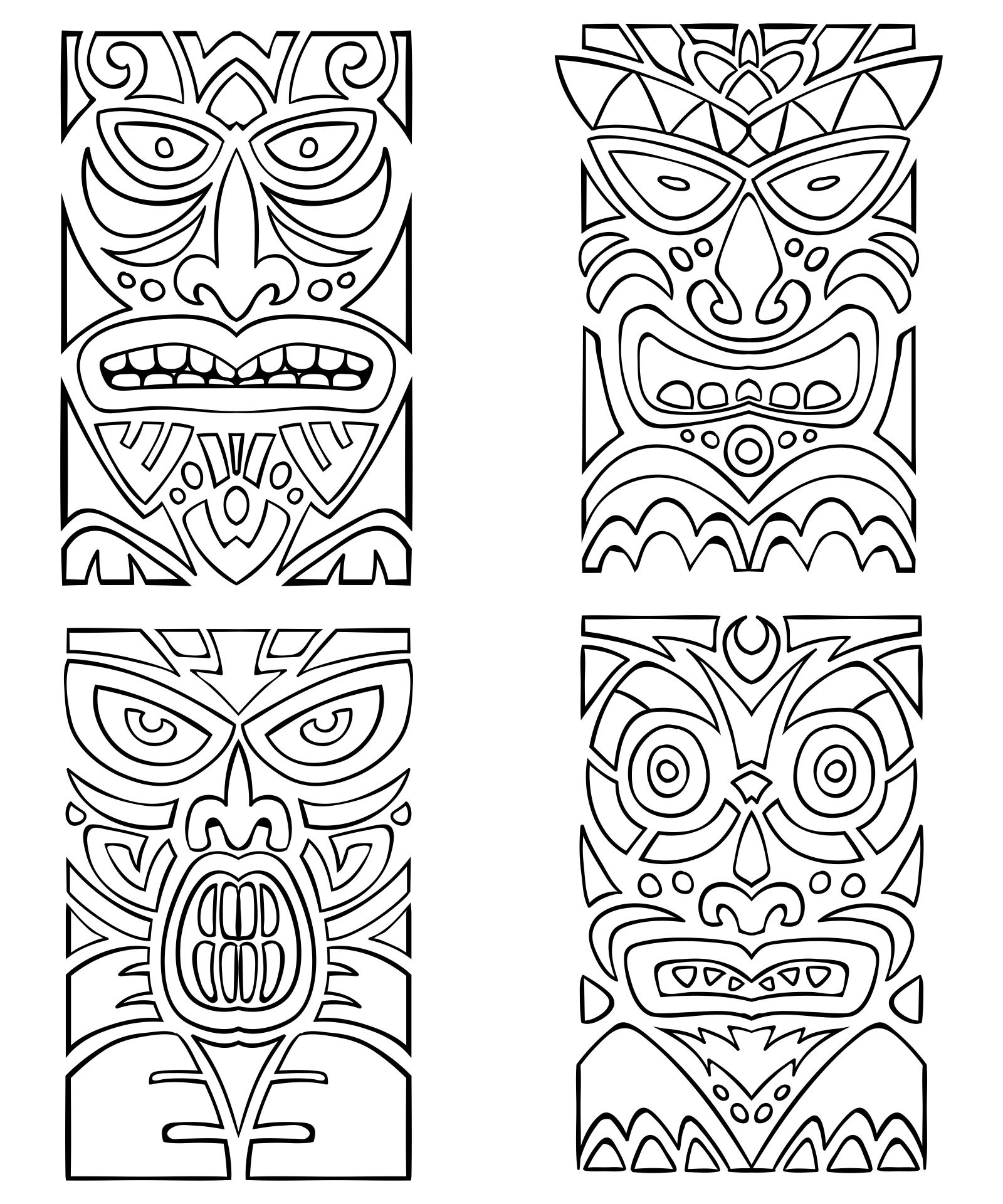 10 Best Book Folding Template Printable - Printablee | Totem pertaining to Free Printable Totem Pole Patterns