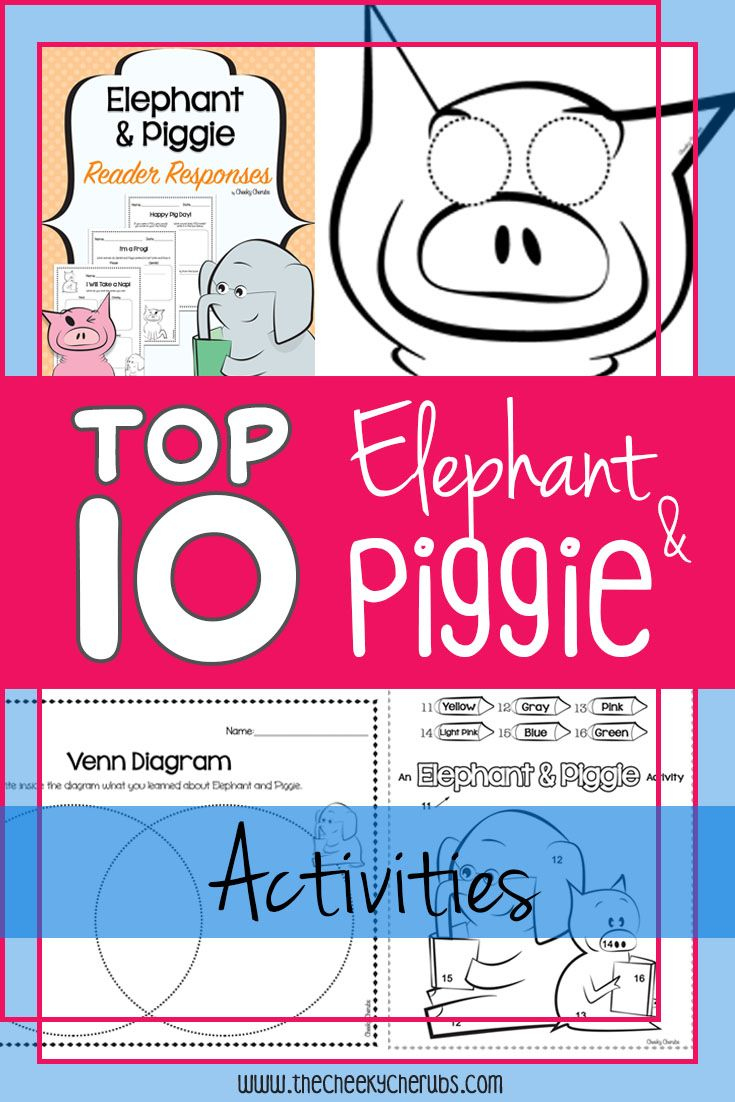 10 Free Elephant &amp;amp; Piggie Activities - The Cheekycherubs intended for Elephant And Piggie Free Printables