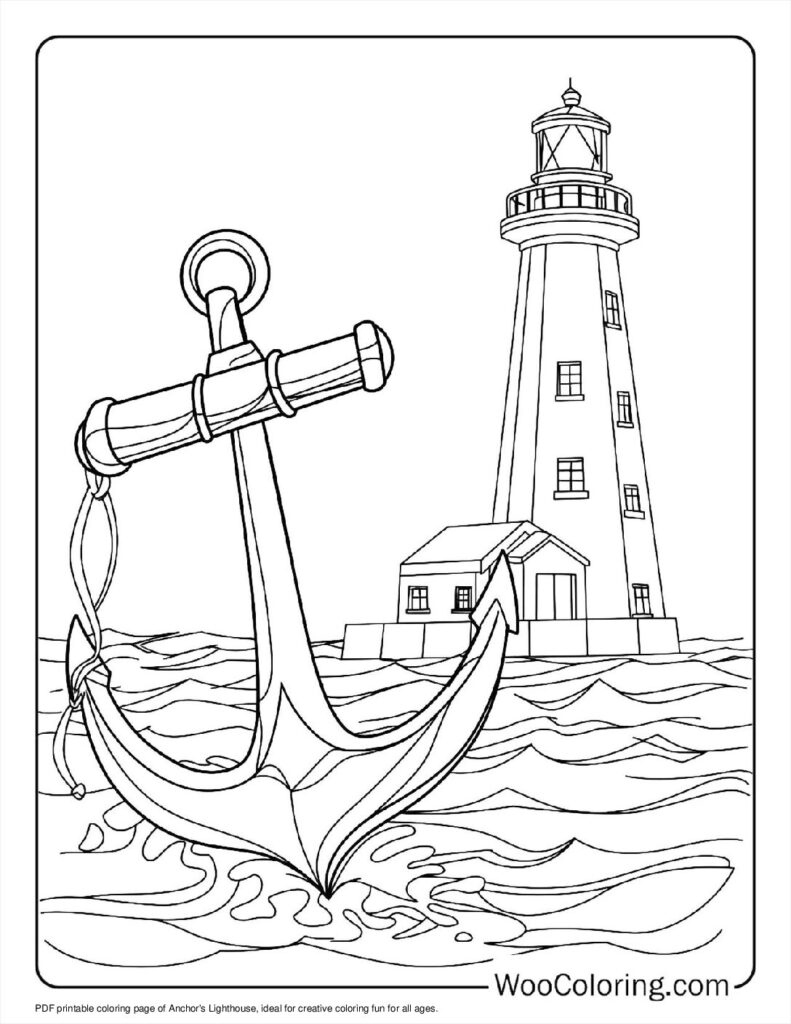 100+ Lighthouse Coloring Pages (Free Pdf To Print) | Woo Coloring within Free Printable Lighthouse Patterns