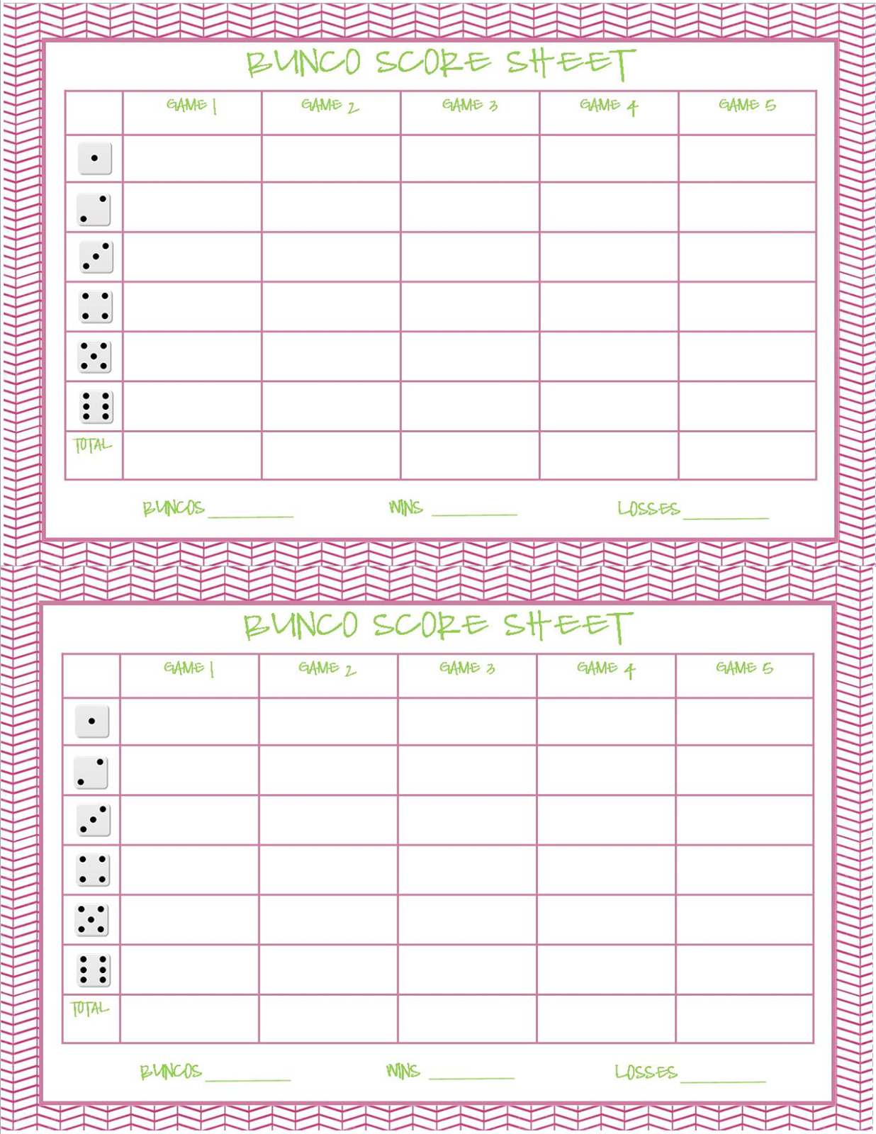 12 Best Bunco Score Sheets Ideas | Bunco Score Sheets, Bunco in Free Bunco Printables