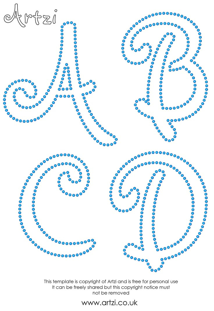 12 Rhinestone Font Template Images - Rhinestone Templates Free pertaining to Free Printable Bedazzler Patterns