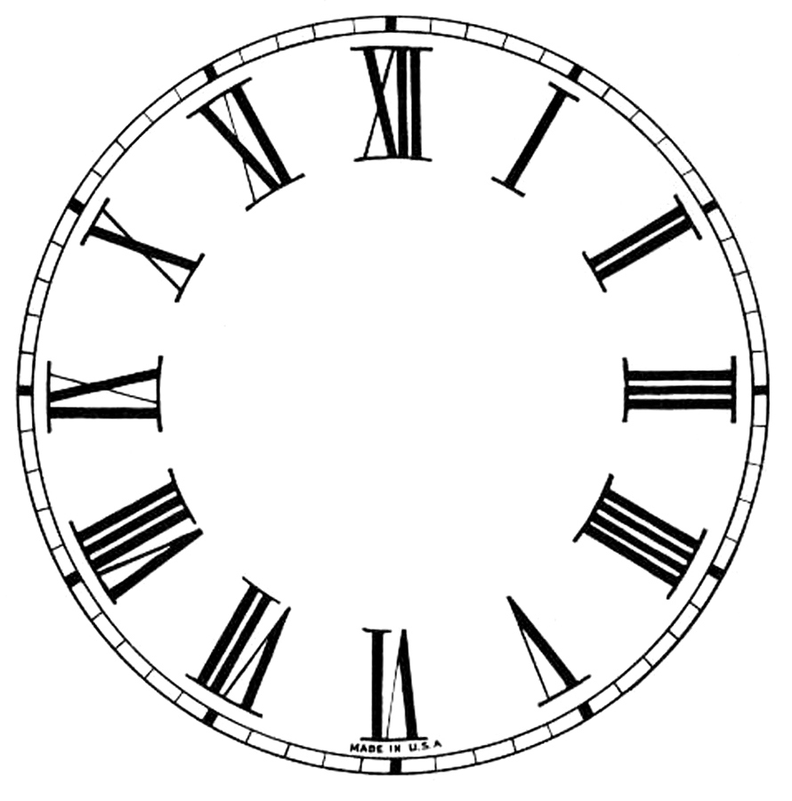 16 Clock Face Images - Print Your Own! - The Graphics Fairy in Free Printable Antique Clock Faces