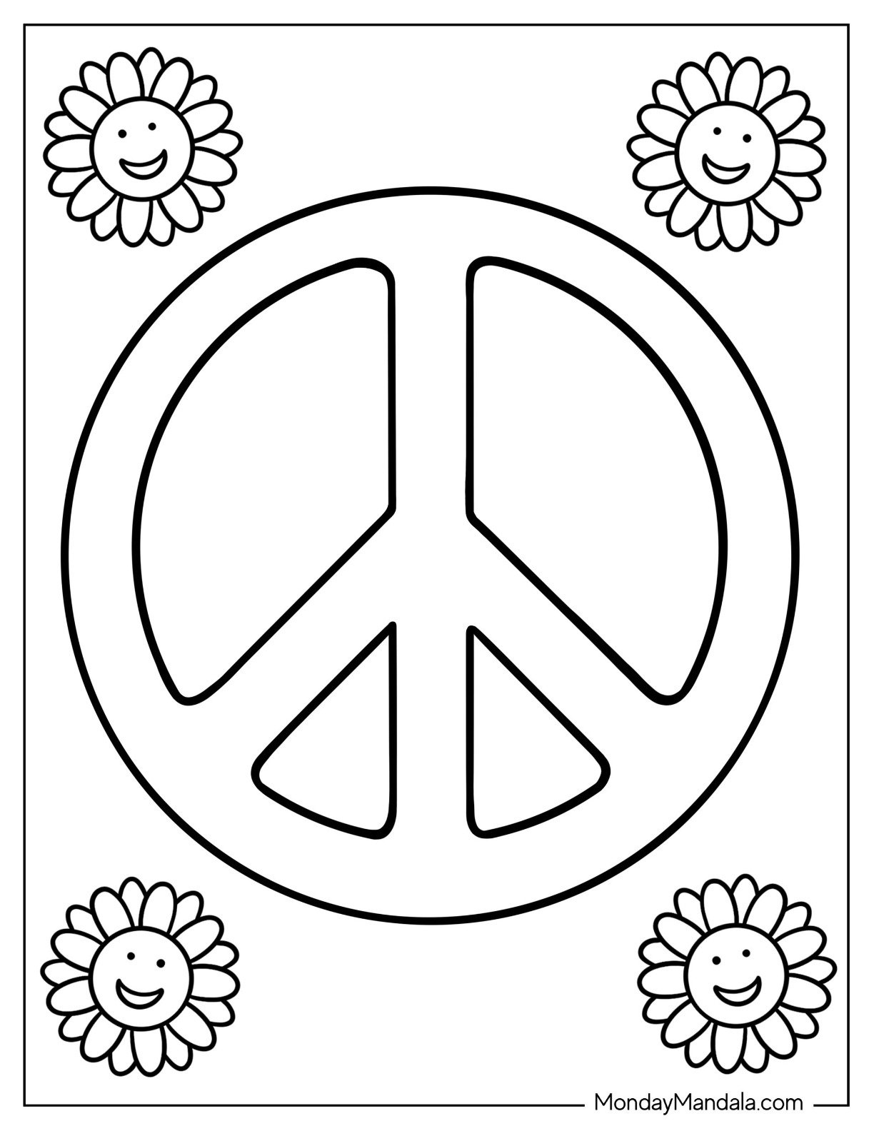 16 Peace Coloring Pages (Free Pdf Printables) for Peace Sign Printables Free