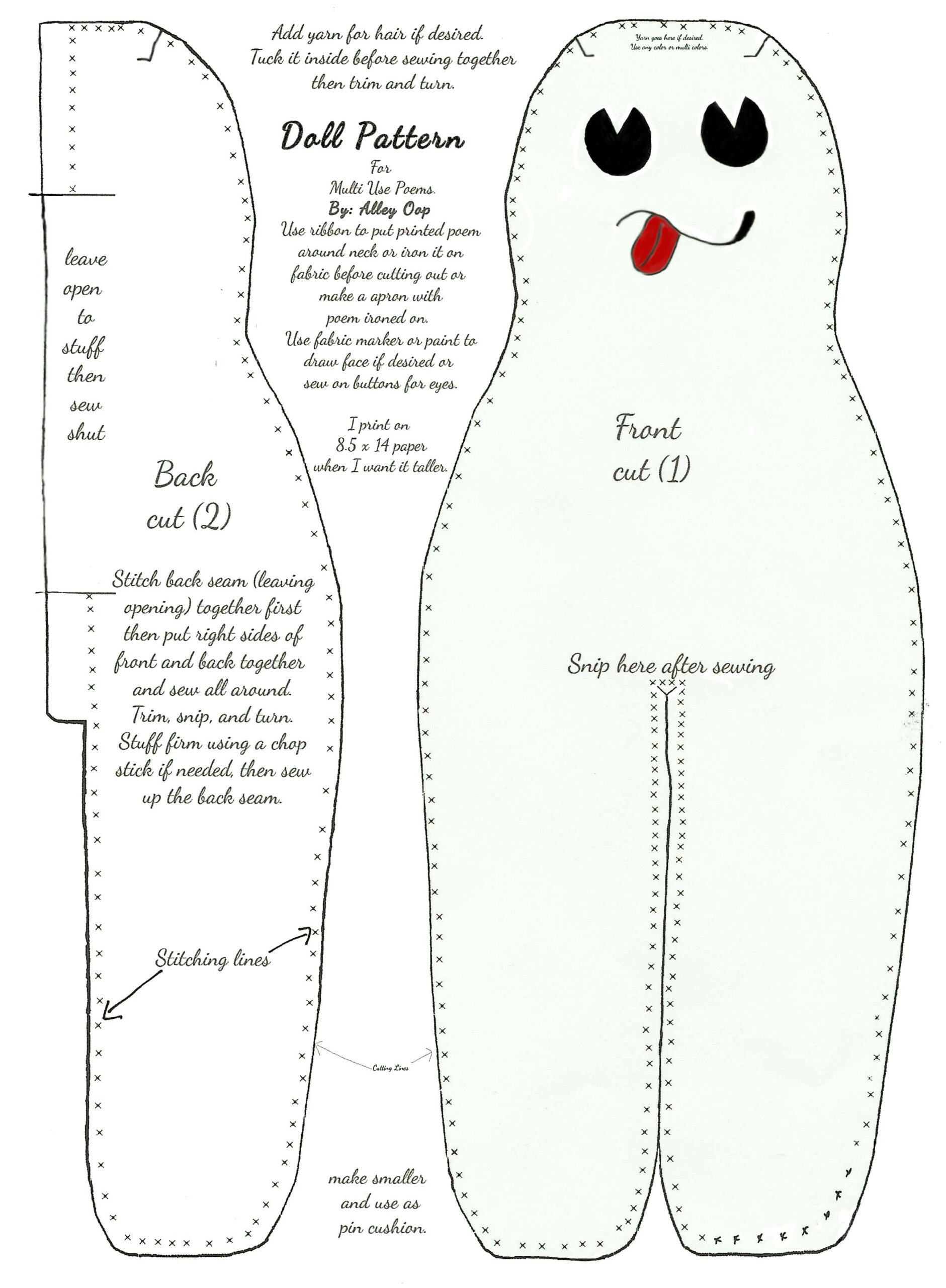 17 Dammit Dolls Ideas | Dammit Doll, Dolls, Doll Pattern for Printable Dammit Doll Pattern