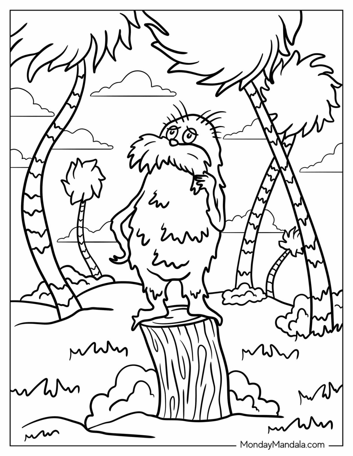 18 The Lorax Coloring Pages (Free Pdf Printables) in Free Lorax Printables