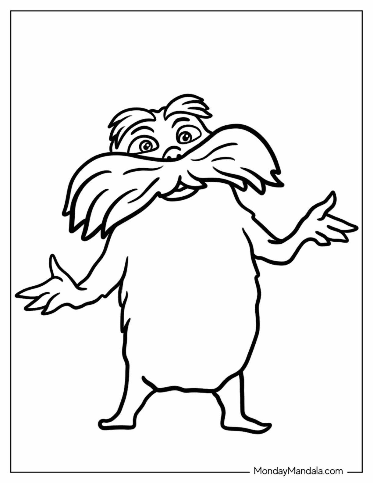 18 The Lorax Coloring Pages (Free Pdf Printables) with Free Lorax Printables