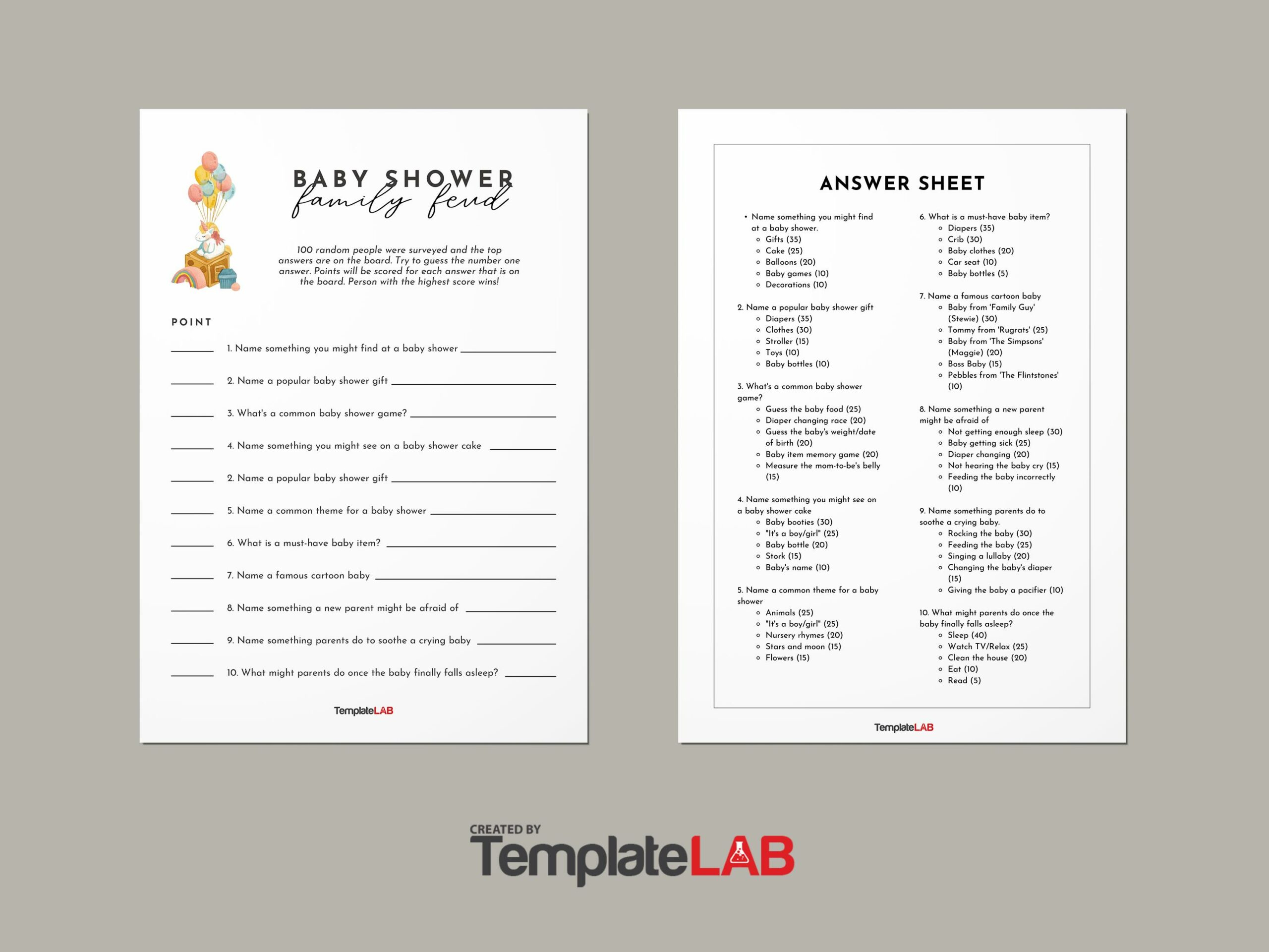 19 Great Family Feud Templates (Powerpoint, Pdf &amp;amp; Word) ᐅ Templatelab with regard to Free Printable Family Feud Questions