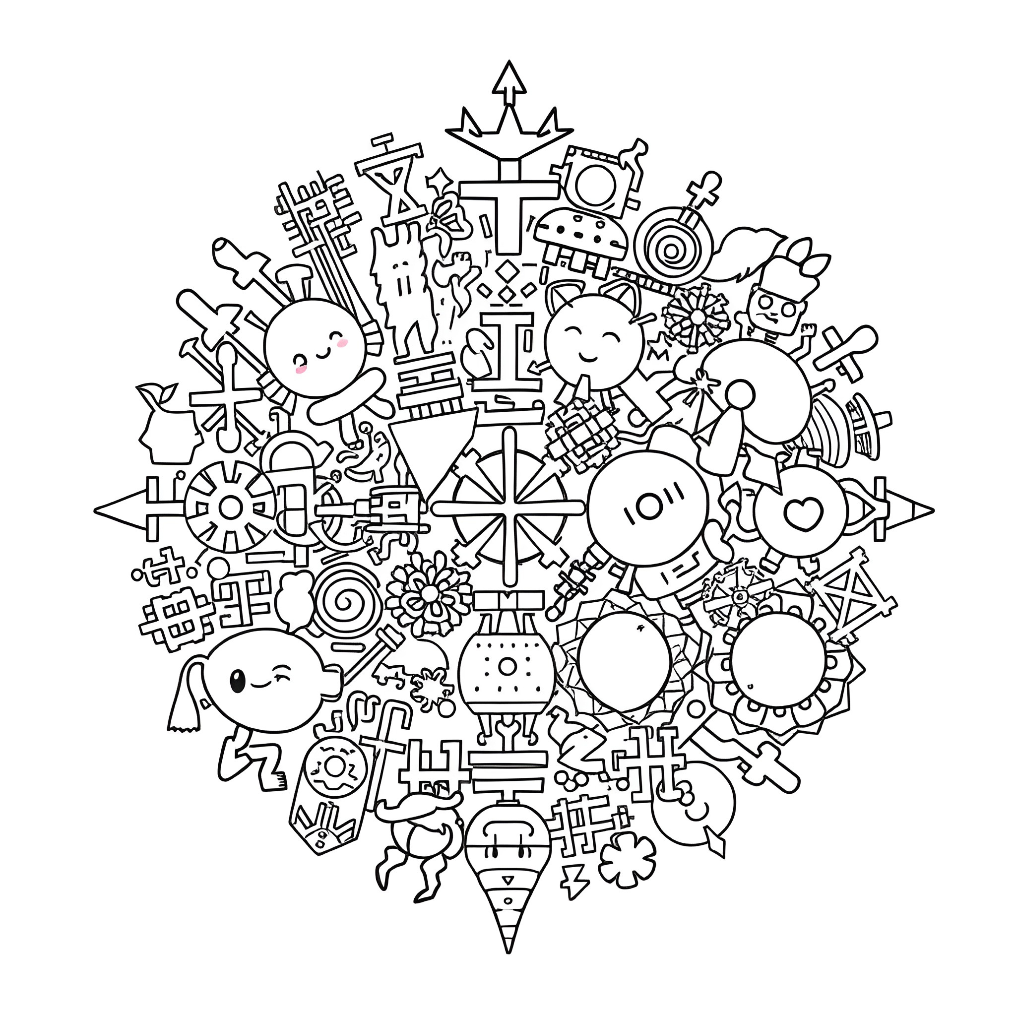 2 Best Symbols Coloring Pages (Free Printable Pdfs) for Free Printable Picture Symbols