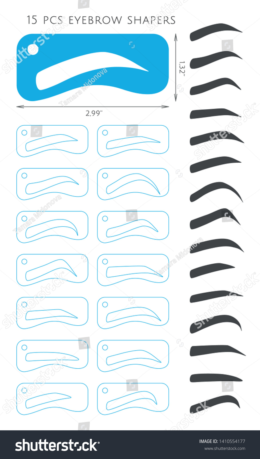 2 Eyebrow Stencil Printable Royalty-Free Images, Stock Photos within Free Printable Eyebrow Stencils