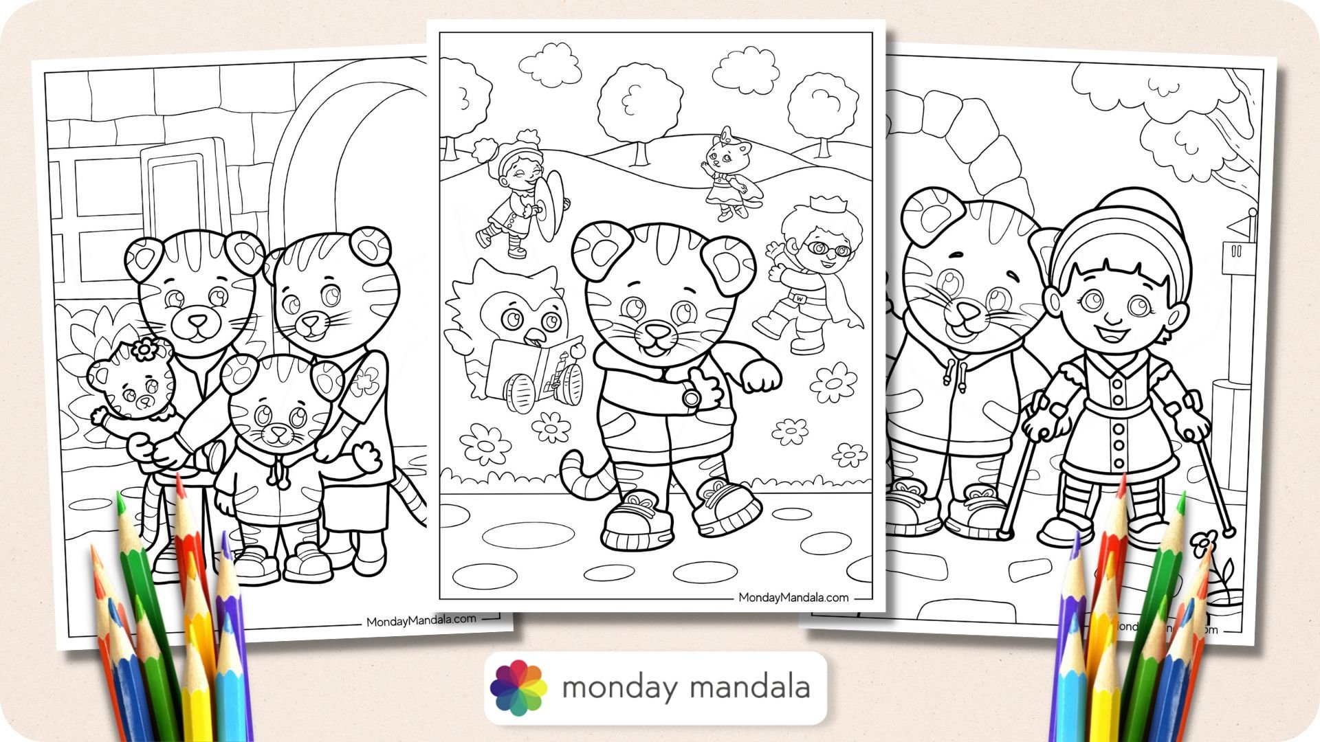 20 Daniel Tiger Coloring Pages (Free Pdf Printables) within Daniel Tiger Free Printables