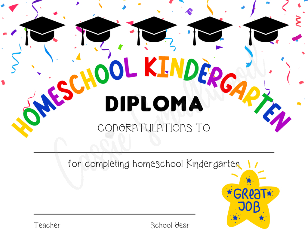 20 Preschool And Kindergarten Graduation Certificates (Free in Kindergarten Graduation Certificate Free Printable
