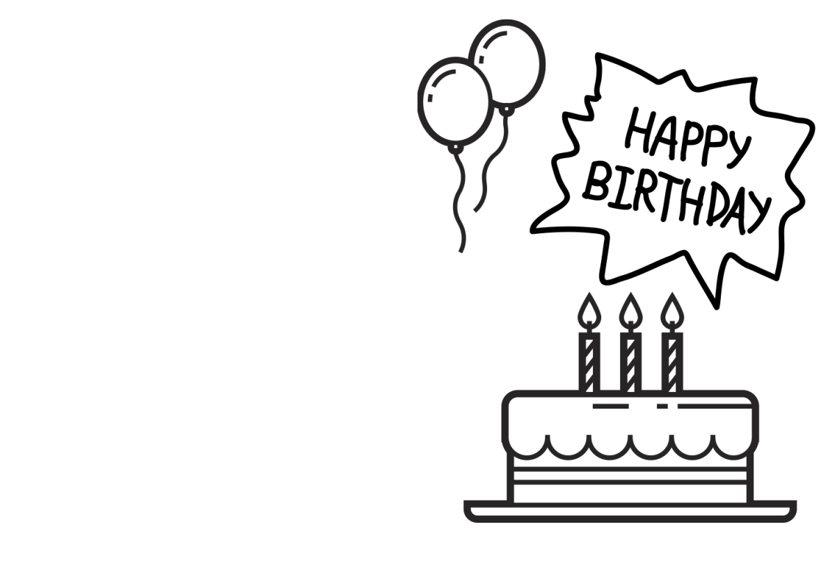 20 Printable Birthday Cards To Color - Parade pertaining to Black And White Free Printable Birthday Cards