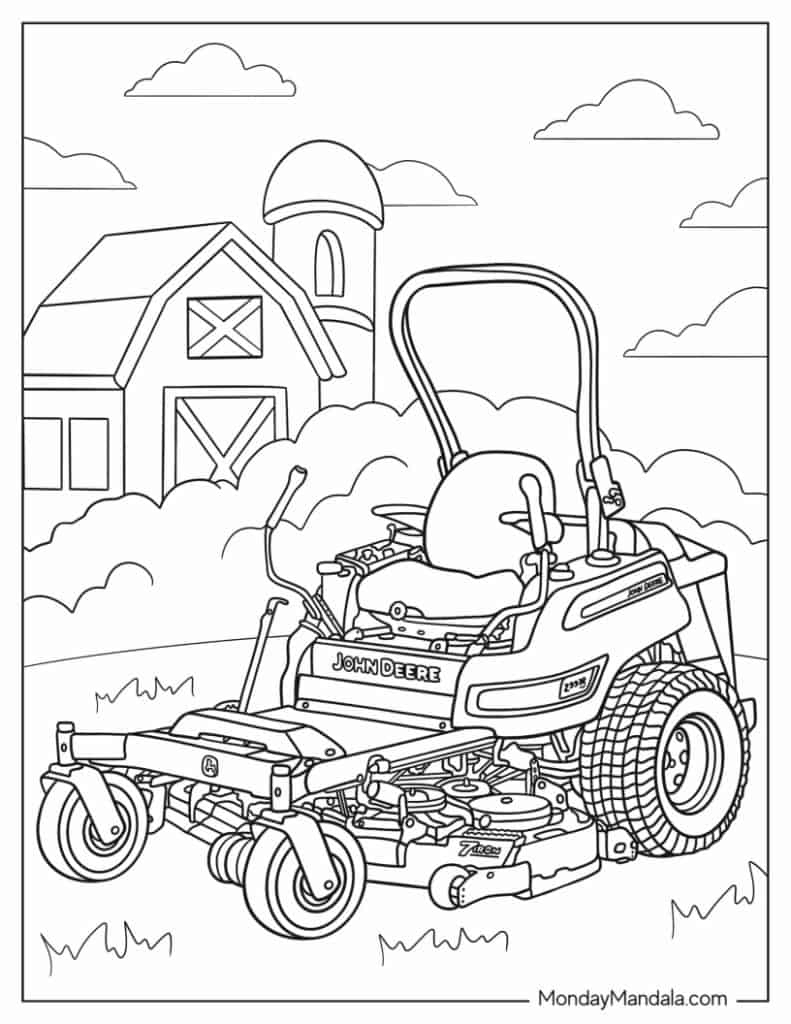 22 John Deere Coloring Pages (Free Pdf Printables) intended for Free John Deere Printables