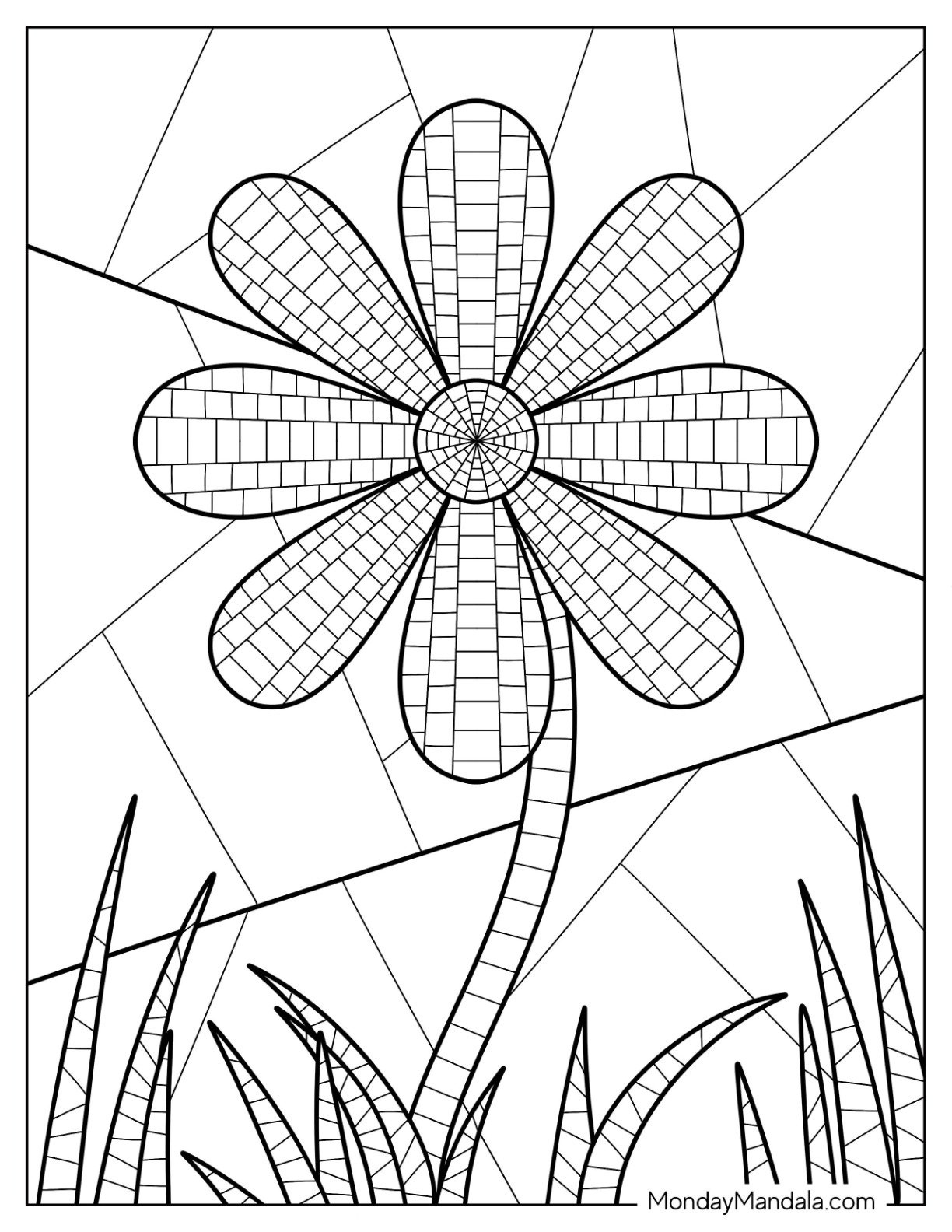 22 Mosaic Coloring Pages (Free Pdf Printables) pertaining to Beginner Printable Mosaic Patterns