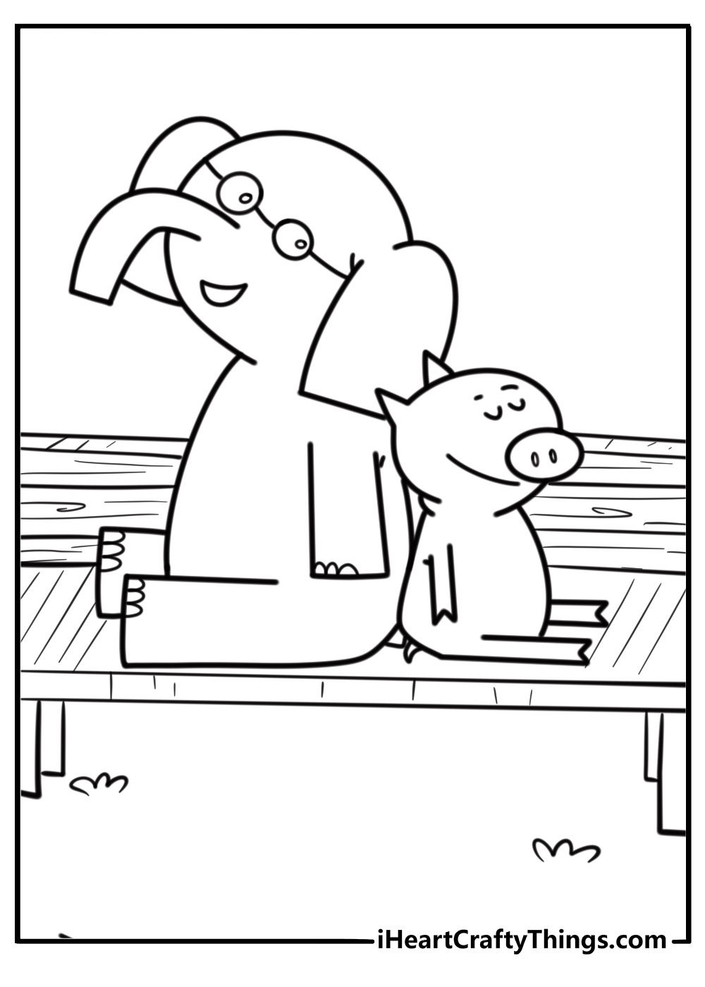25 Free Elephant And Piggie Coloring Pages For Kids throughout Elephant And Piggie Free Printables