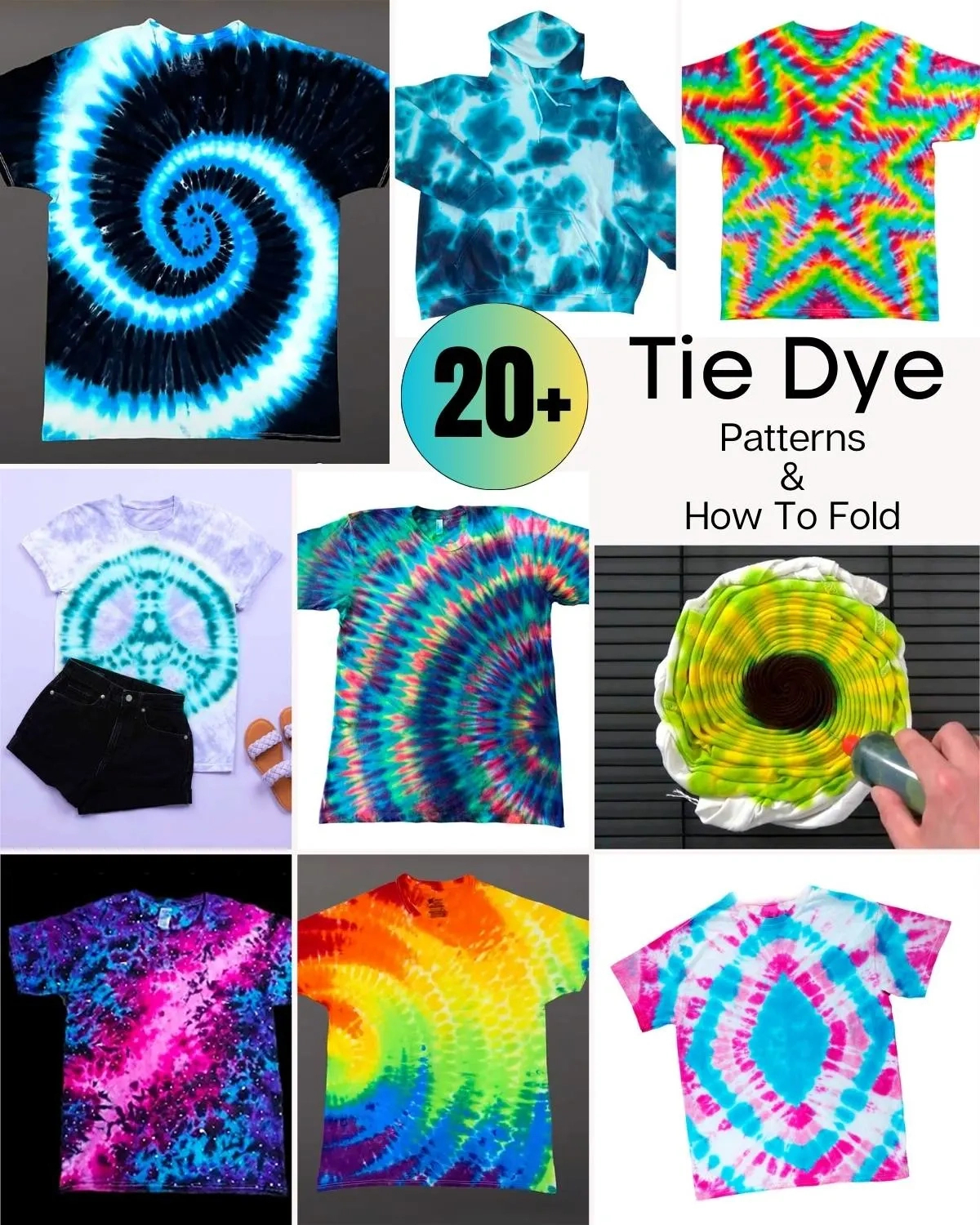 25 Unique Tie Dye Patterns &amp;amp; How To Tie Dye • Craft Passion pertaining to Free Tie Dye Printable Patterns