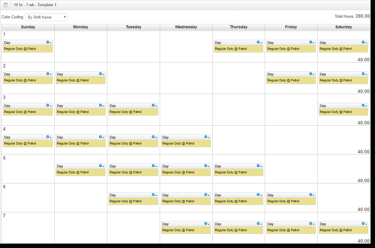 3 Types Of 10-Hour Shift Schedules To Cover Round The Clock with regard to Free 10 Hour Shift Schedule Templates