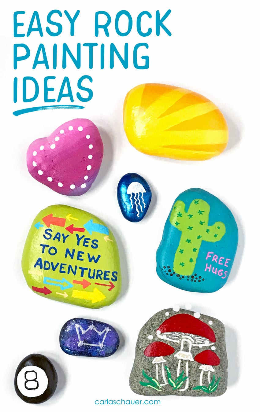 30+ Easy Rock Painting Ideas Anyone Can Make - Carla Schauer within Free Printable Rock Painting Patterns