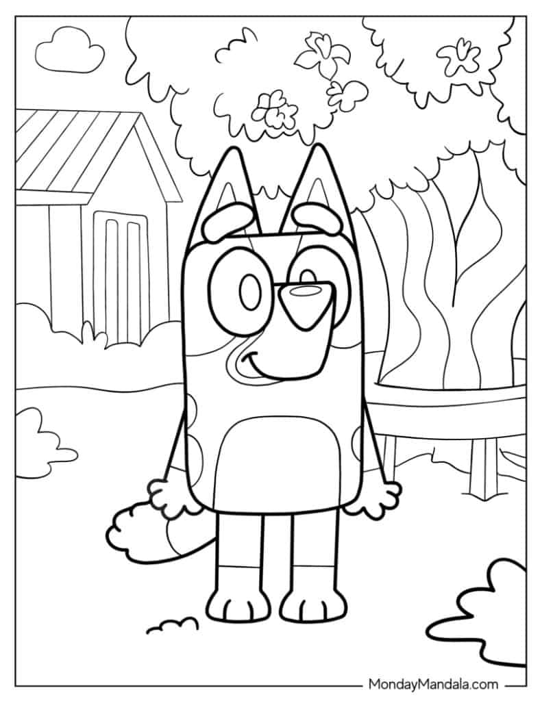 36 Bluey Coloring Pages (Free Pdf Printables) inside Bluey Free Printables