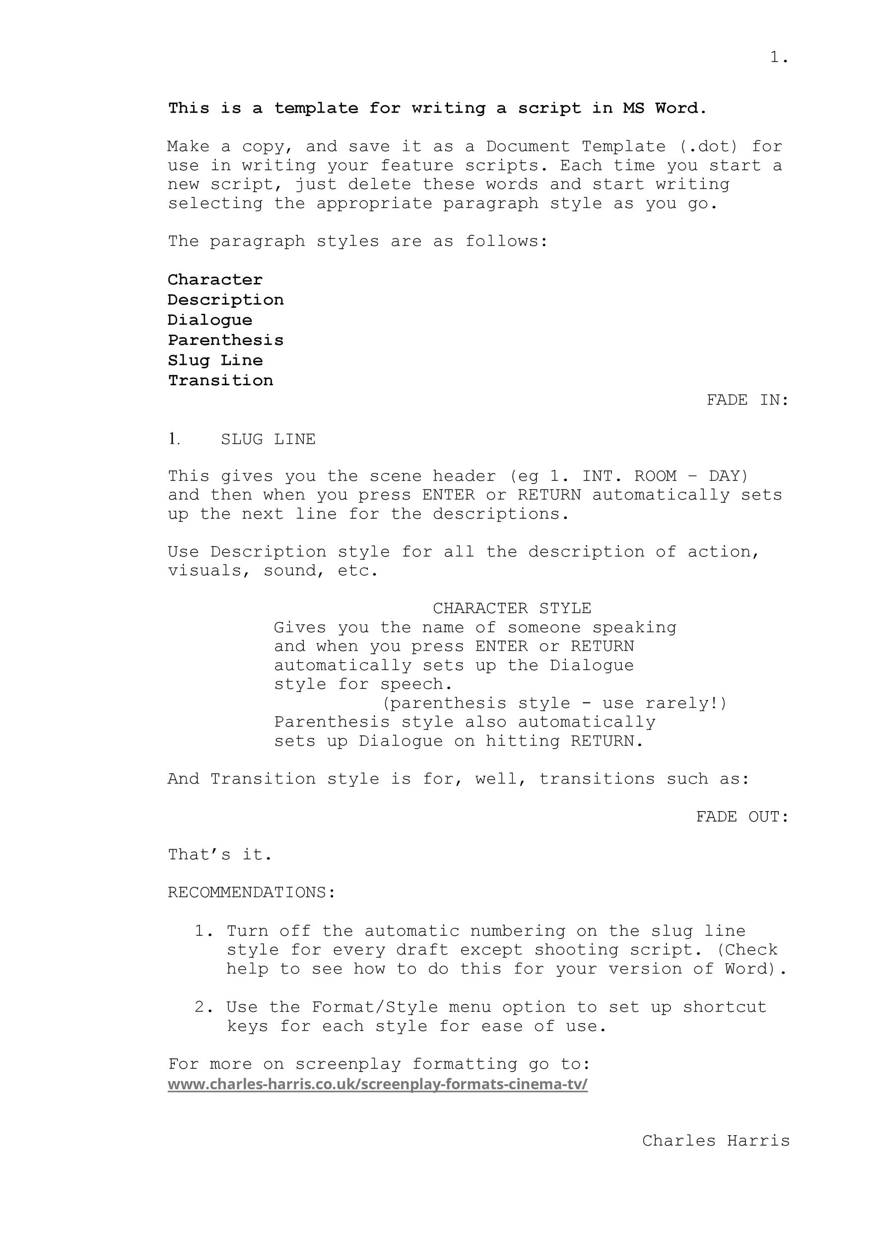 37 Creative Screenplay Templates [&amp;amp; Screenplay Format Guide] ᐅ within Free Screenplay Template