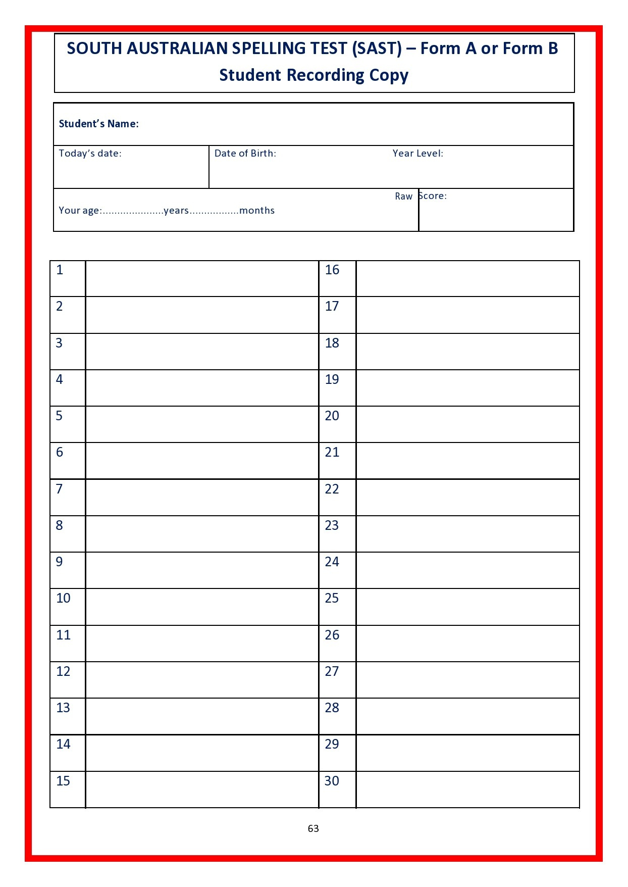 38 Printable Spelling Test Templates [Word &amp;amp; Pdf] ᐅ Templatelab intended for Dictation Templates Free
