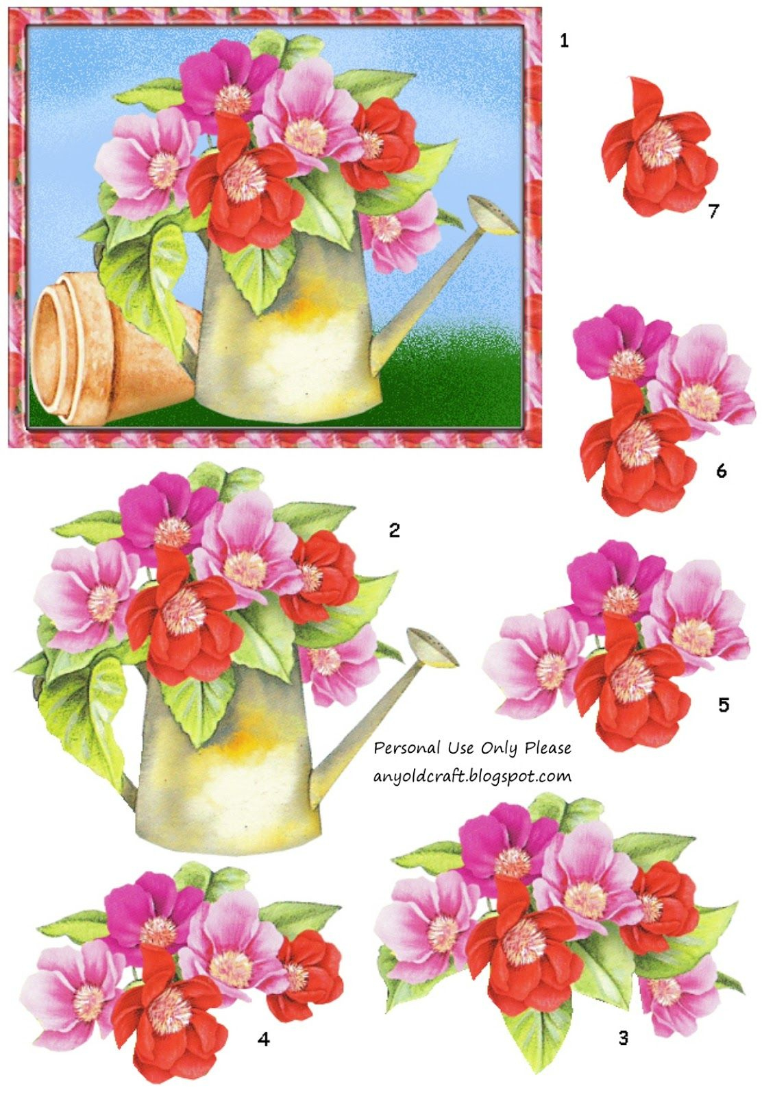 3D Decoupage And Matching Papers Freebie for Free Printable 3d Decoupage Sheets