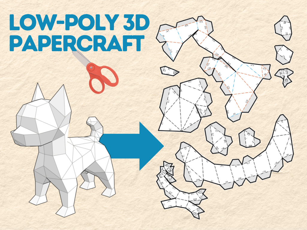 3D Papercraft pertaining to Free Low Poly Papercraft Templates
