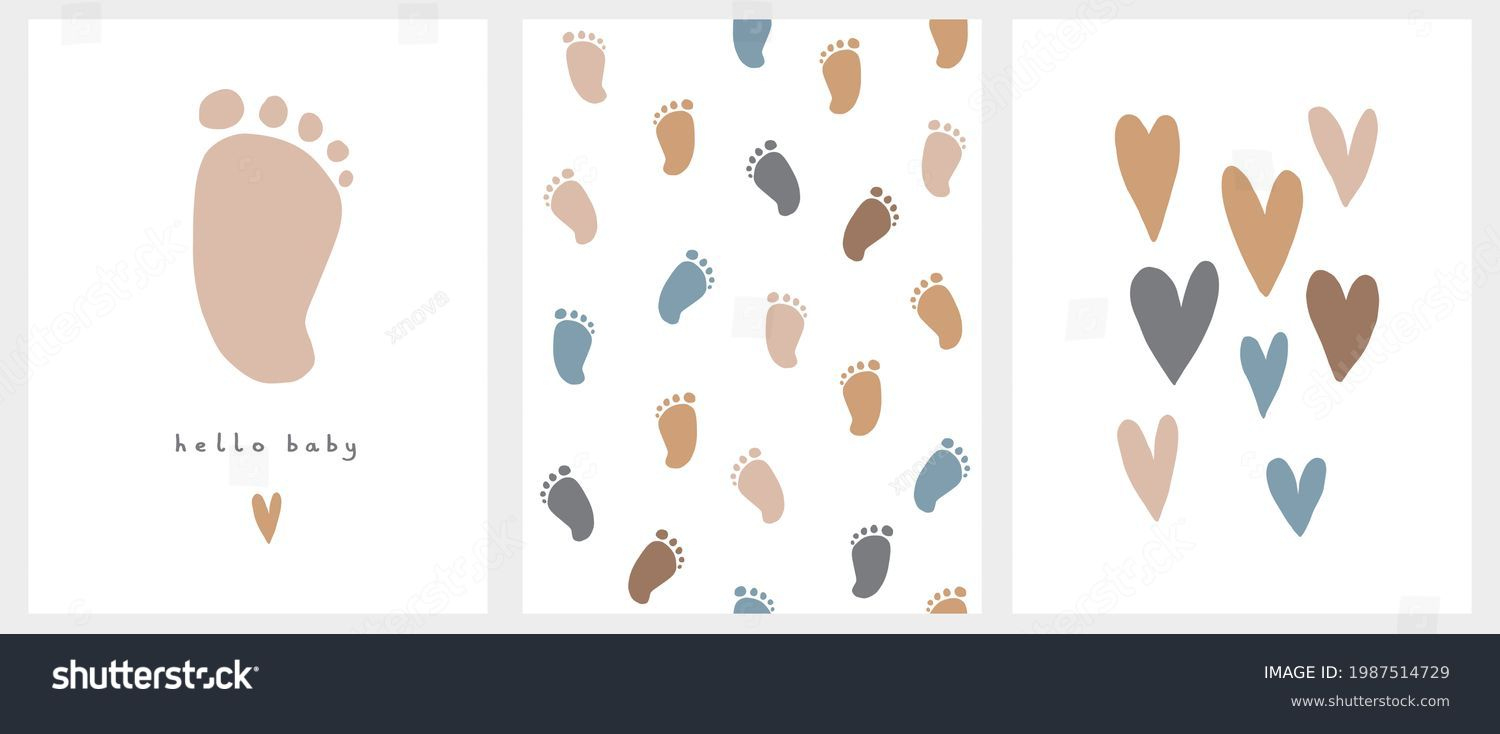 4+ Thousand Baby Hand Foot Print Royalty-Free Images, Stock Photos throughout Free Printable Feet Pattern