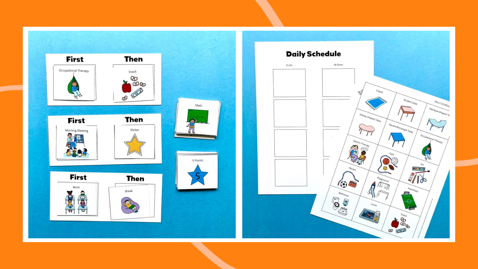 5 Free Visual Schedule Templates (Plus How To Use Them) with regard to First Then Visual Schedule Free Printable