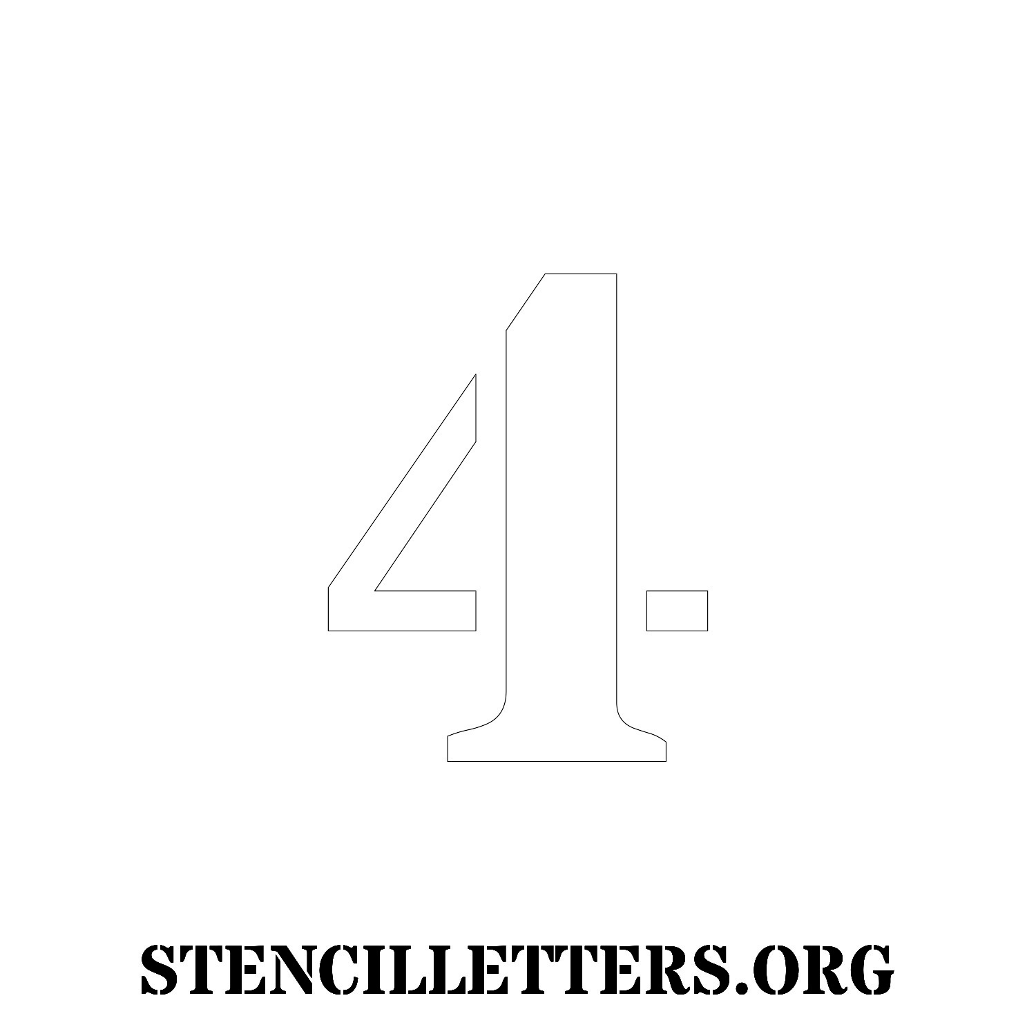 5 Inch Free Printable Individual 279 Bold Number Stencils regarding 5 Inch Number Stencils Printable Free