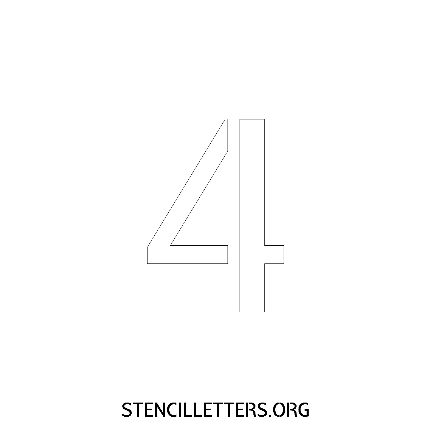 5 Inch Free Printable Individual 7 Elegant Number Stencils for 4 Inch Printable Number Stencils