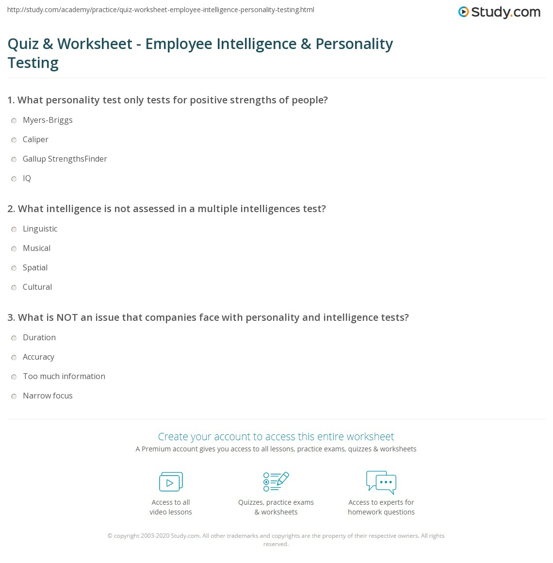 50 Personality Test Questions For Free - Worksheets Library regarding Free Printable Personality Tests For Employees