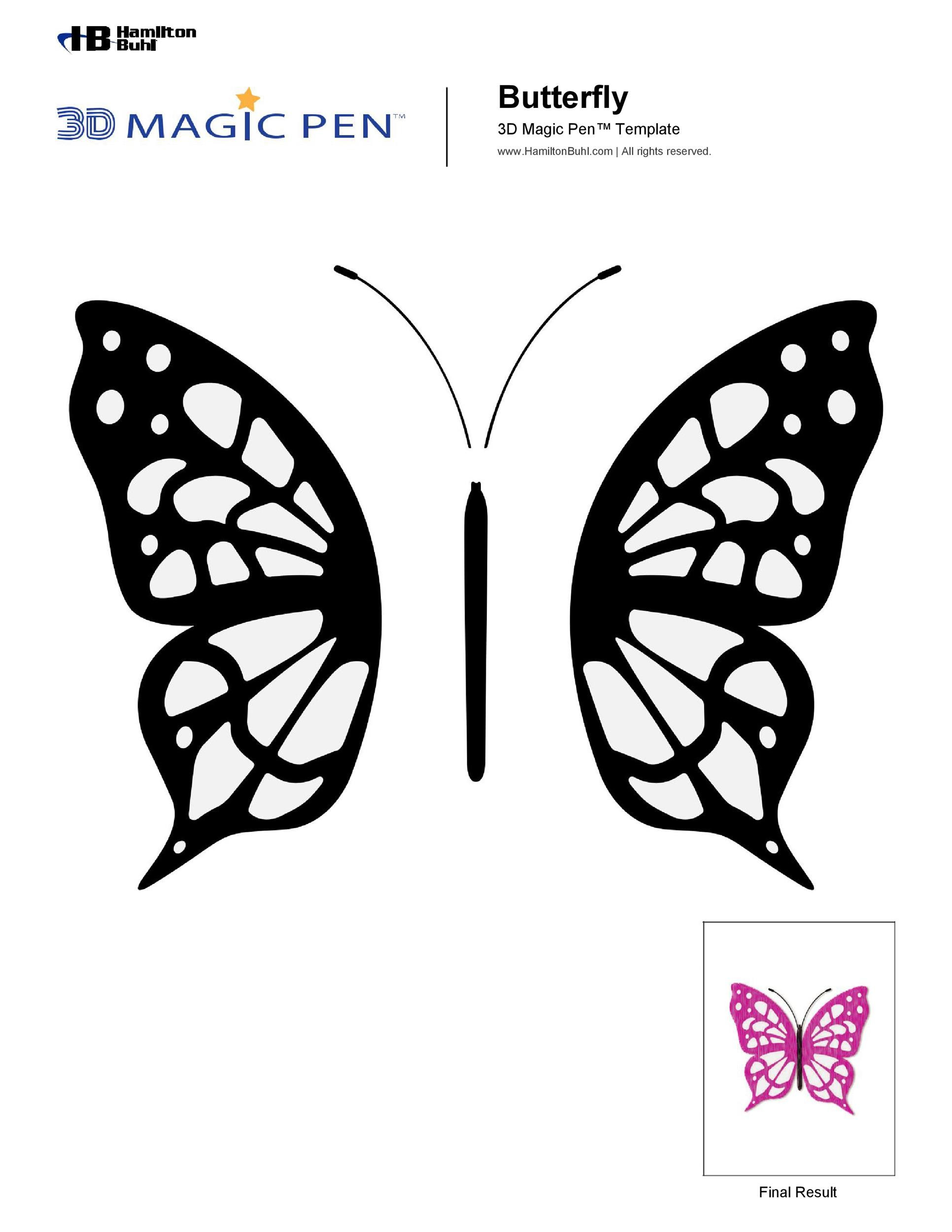 50 Printable &amp;amp; Cut Out Butterfly Templates 🦋 ᐅ Templatelab with regard to Large Printable Butterfly Stencil