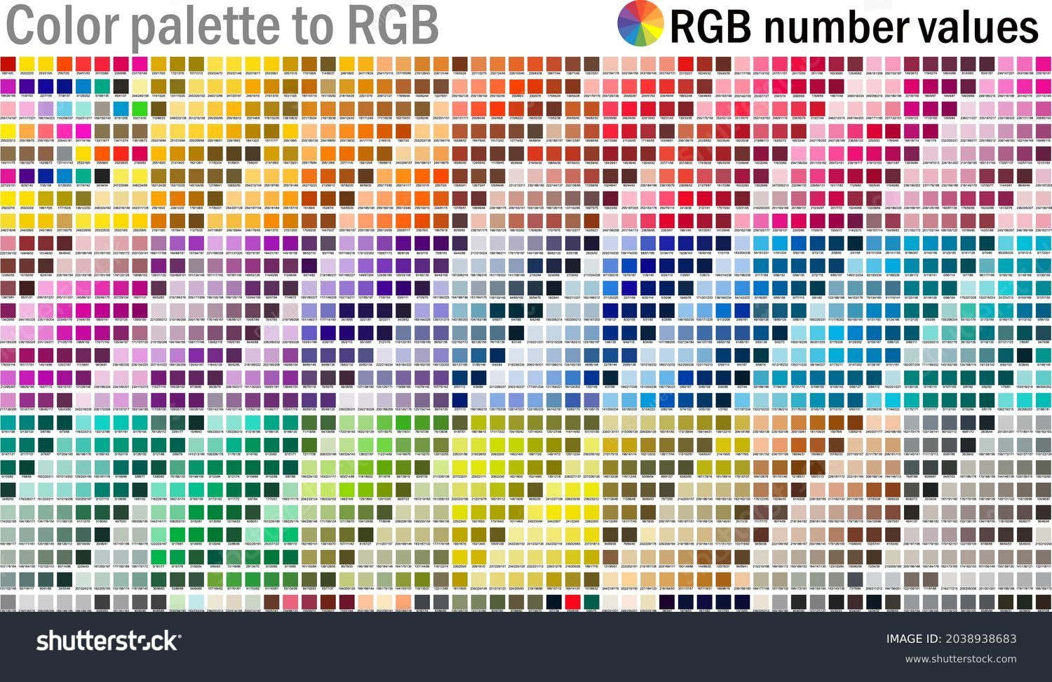 5,890 Color Chart Rgb Stock Vectors And Vector Art | Shutterstock in Free Printable Rgb Color Chart